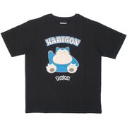 22863174 [ポケットモンスター ポケモン ブラック Tシャツ E柄 カビゴン Lサイズ]