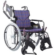 車いす モダン Bスタイル 紫チェックA11 KMD-B22-40-M/SR