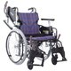 車いす モダン Cスタイル 紫チェックA11 KMD-C22-40-M/SR