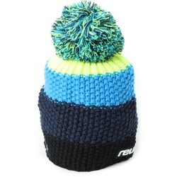 ENZO BEANIE 61 80 010 7800 ブラック/ドレスブルー/セーフティイエロー [スキー キャップ]