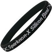 スパークノンX シリコンバンド ブラック Lサイズ 幅8mm [静電気防止リング]