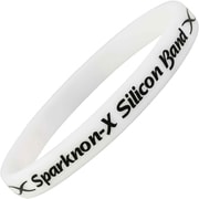 スパークノンX シリコンバンド ホワイト Lサイズ 幅8mm [静電気防止リング]