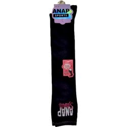 737-14K5 [ANAP SPORTS ラメロゴ オーバーニー丈ソックス ブラック 19～21cm 1P]