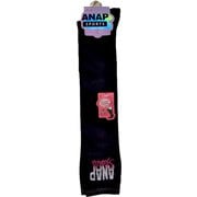 737-14K5 [ANAP SPORTS ラメロゴ オーバーニー丈ソックス ブラック 19～21cm 1P]