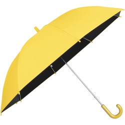 子供用傘 晴雨兼用 55cm 手開き式 耐風仕様 UVカット加工 内側ブラックコーティング加工 黄色 ASSP11TB55