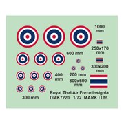 MKM DMK7220 1/72 タイ空軍 国籍マークデカール [プラモデル用品]
