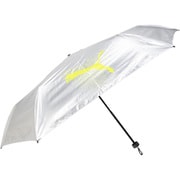 折りたたみ傘 晴雨兼用 プーマ ミニ折傘 60cm 手開き式 1級遮光 UVカット加工 表面シルバーコーティング加工 耐風仕様 UPF50+ ライム PBP66MN60