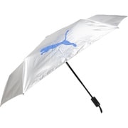 折りたたみ傘 晴雨兼用 プーマ 安全ストッパー式自動開閉折傘 55cm 自動開閉 1級遮光 UVカット加工 グラスファイバー骨(親骨) 表面シルバーコーティング加工 UPF50+ 青 PBP66WJ55