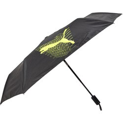 折りたたみ傘 晴雨兼用 プーマ 安全ストッパー式自動開閉折傘 55cm 自動開閉 1級遮光 UVカット加工 内側シルバーコーティング加工 UPF50＋ ライム PBP67WJ55