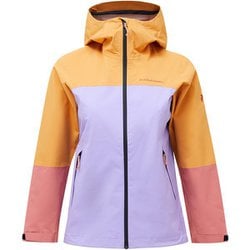 トレイル Hipe シェル ジャケット ウィメンズ Trail Hipe Shell Jacket Womens G79384030W DESERT BLOW/BOUGAINVILLEA/TREK PINK Lサイズ [防水ジャケット レディース]