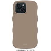 16217 [Wavy Case 耐衝撃 iPhone 15 Plus/14 Plus用ケース Mocha Brown]