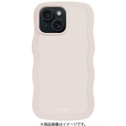 16243 [Wavy Case 耐衝撃 iPhone 15 Plus/14 Plus用ケース Light Beige]