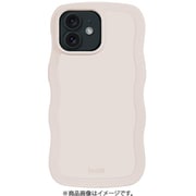 16239 [Wavy Case 耐衝撃 iPhone 12/12 Pro用ケース Light Beige]