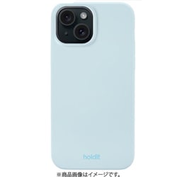 16151 [ソフトタッチシリコーン iPhone 15用ケース Mineral Blue]