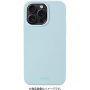 16153 [ソフトタッチシリコーン iPhone 15 Pro MAX用ケース Mineral Blue]