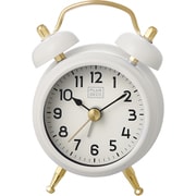 PLUS DECO Mini Twin Bell Alarm Clock アイボリー IAC-5668-IV