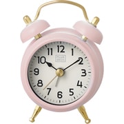 PLUS DECO Mini Twin Bell Alarm Clock ピンク IAC-5668-LPK