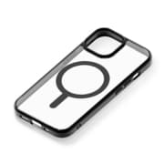 PG-23AMGPT04BK [iPhone 15/14/13用 MagSafe対応 ハイブリッドケース メタリック/ブラック]