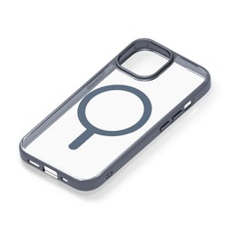 PG-23AMGPT05SV [iPhone 15/14/13用 MagSafe対応 ハイブリッドケース メタリック/シルバー]