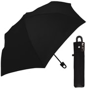 折りたたみ傘 晴雨兼用 紳士カラビナ 60cm UVカット加工 内側ブラックコーティング UPF50+ ブラック 120276