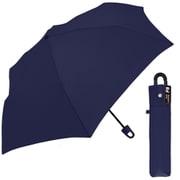 折りたたみ傘 晴雨兼用 紳士カラビナ 60cm UVカット加工 内側ブラックコーティング UPF50+ ネイビー 120277