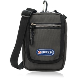 22469005 [OUTDOOR PRODUCTS ルミナス ミニポーチ 3WAY カラビナ付 ショルダーベルト付 CHARCOAL]