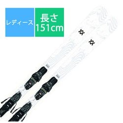 スキー板「フォルクル FLAIR 72(石井オリジナル) V2410631000151 WT/BK 151cm」+ビンディング「マーカー vMotion 10 GW」セット [24-25 モデル レディース]