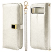 7903PXL8ABVIWH [Google Pixel 8a用 手帳型 viviana ミラー付き 鏡 おしゃれ レディース ハンドストラップ付き マグネット式 ホワイト]