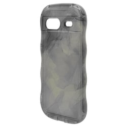7919PXL8ATPBK [Google Pixel 8a用 ソフトケース TPU WAVECASE 極限保護 精密設計 耐衝撃吸収 強い 頑丈 エアクッション ブラック ぷっくり ウェーブ]