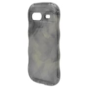 7919PXL8ATPBK [Google Pixel 8a用 ソフトケース TPU WAVECASE 極限保護 精密設計 耐衝撃吸収 強い 頑丈 エアクッション ブラック ぷっくり ウェーブ]