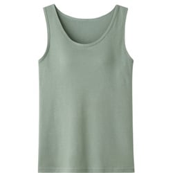 綿100％やわらかブラトップ ライトグリーン L