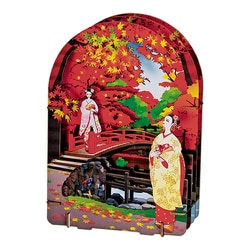 3D立体ペーパーパズル 舞妓さん（太鼓橋紅葉）
