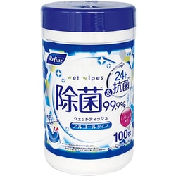 アルコール除菌 ウェットボトル 100枚 リファイン LD-153
