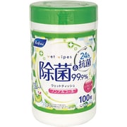 ノンアルコール除菌 ウェットボトル 100枚 リファイン LD-154