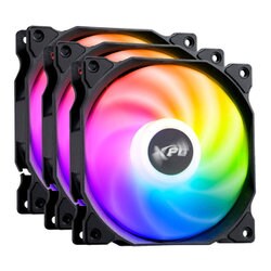 ARGB対応 120mm PWM ファン 3個パック ブラック VENTO120ARGBPWM3C-BKCWW