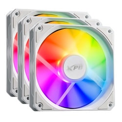 ARGB対応 120mm PWM リバースファン 3個パック ホワイト VENTOR120ARGBPWM3C-WHCWW