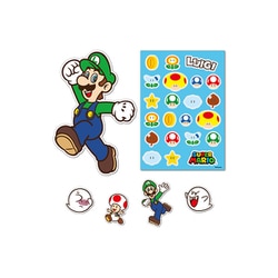NSL-0134 スーパーマリオ デコレーションステッカー（ルイージ） [キャラクターグッズ]