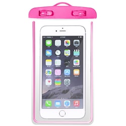 BE-1326-PK [防水 スマホバック 蓄光タイプ IPX8規格 ピンク]