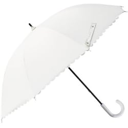 日傘 婦人用 晴雨兼用 H・A・U（ハウ） レースカット ショート傘 47cm 手開き式 UVカット率99.9％以上 遮光率99.9％以上 内側PUコーティング加工 UPF50＋ 安全ろくろ オフホワイト 10002939