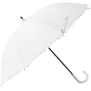 日傘 晴雨兼用 H・A・U レースカット ショート傘 47cm 手開き式 UVカット加工 PUコーティング加工 UPF50+ 安全ろくろ オフホワイト 10002939