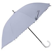 日傘 晴雨兼用 H・A・U レースカット ショート傘 47cm 手開き式 UVカット加工 PUコーティング加工 UPF50+ 安全ろくろ ライトブルー 10002939