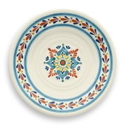割れない食器 食洗機対応 La Cena MEDALLION (ラシーナメダリオン) 中皿 プレート 直径約22cm アウトドア ケータリング バンブーメラミン食器 白 DN22911172