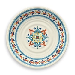 割れない食器 食洗機対応 La Cena MEDALLION （ラシーナメダリオン） 大皿 ディナープレート 直径約27cm アウトドア ケータリング バンブーメラミン食器 白 DN22911073