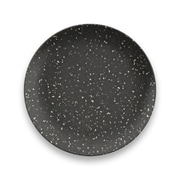 割れない食器 食洗機対応 ORION SPECKLES (オリオンスペックルズ) フラット中皿 プレート 直径約22cm アウトドア ケータリング バンブーメラミン食器 黒 ブラック DN22911578