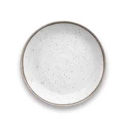 割れない食器 食洗機対応 White Bamboo Pottery （ホワイトバンブーポタリー） 中皿 プレート 直径約21cm アウトドア ケータリング バンブーメラミン食器 白 TT21826971