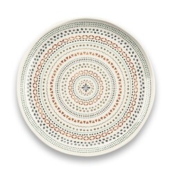 割れない食器 食洗機対応 Desert Mandala （デザートマンダラ） 大皿 ディナープレート 直径約27cm アウトドア ケータリング バンブーメラミン食器 白 TT21826575