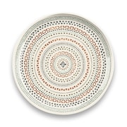 割れない食器 食洗機対応 Desert Mandala (デザートマンダラ) 大皿 ディナープレート 直径約27cm アウトドア ケータリング バンブーメラミン食器 白 TT21826575