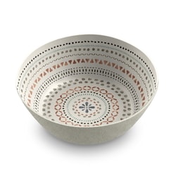 割れない食器 食洗機対応 Desert Mandala （デザートマンダラ） サービングボウル 直径約19cm アウトドア ケータリング バンブーメラミン食器 白 DN22909278