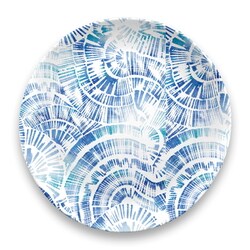 割れない食器 食洗機対応 COASTAL SCALLOPS （コウスタルスカロップ） 大皿 ディナープレート 直径約27cm アウトドア ケータリング メラミン食器 青色 ブルー DN22912070