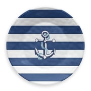 割れない食器 食洗機対応 NAUTICAL ANCHOR (ノーティカルアンカー) 大皿 ディナープレート 直径約27cm アウトドア ケータリング メラミン食器 マリンブルー DN22912773